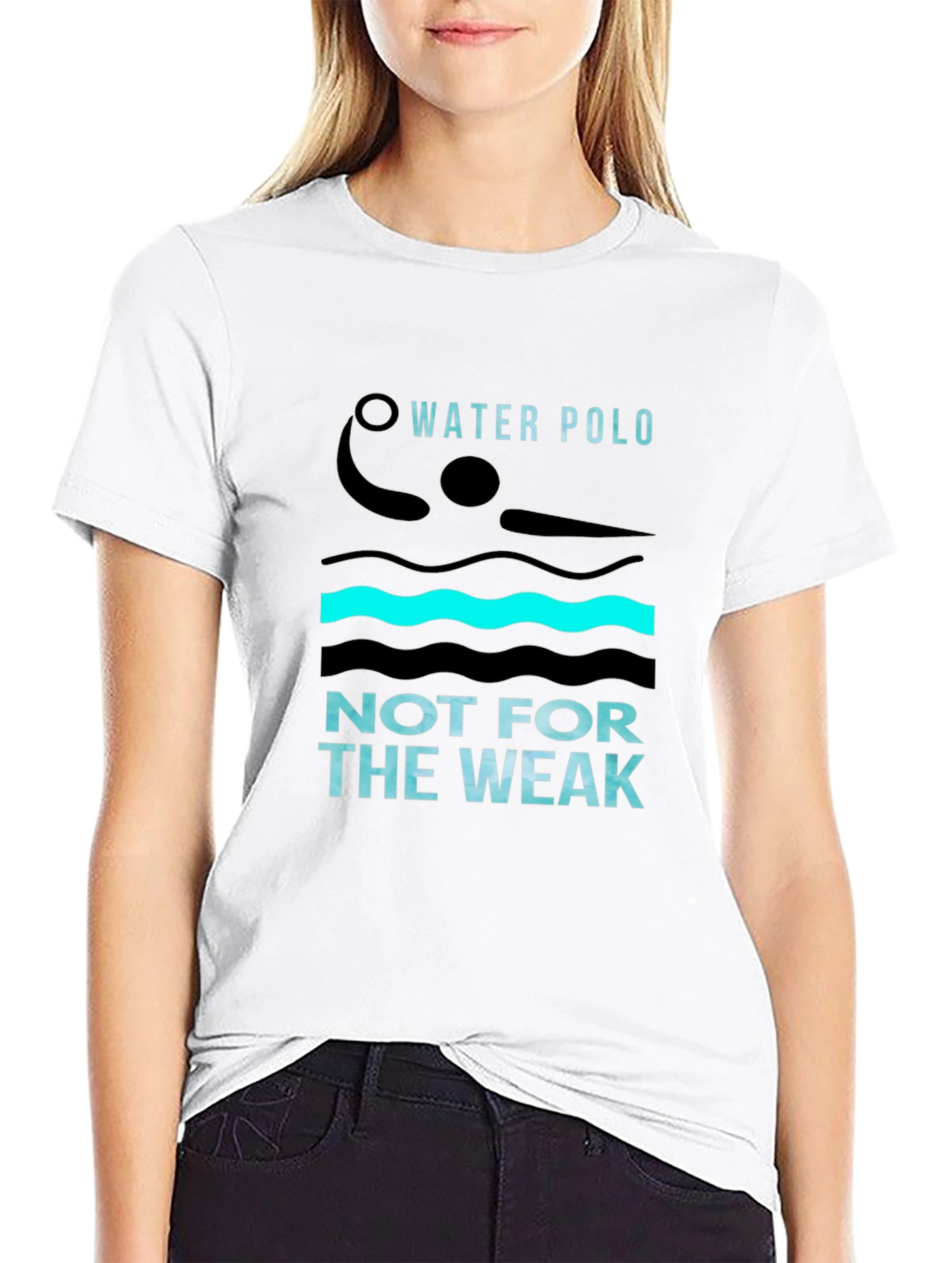 Water Polo Not For The Weak Black T-Shirt