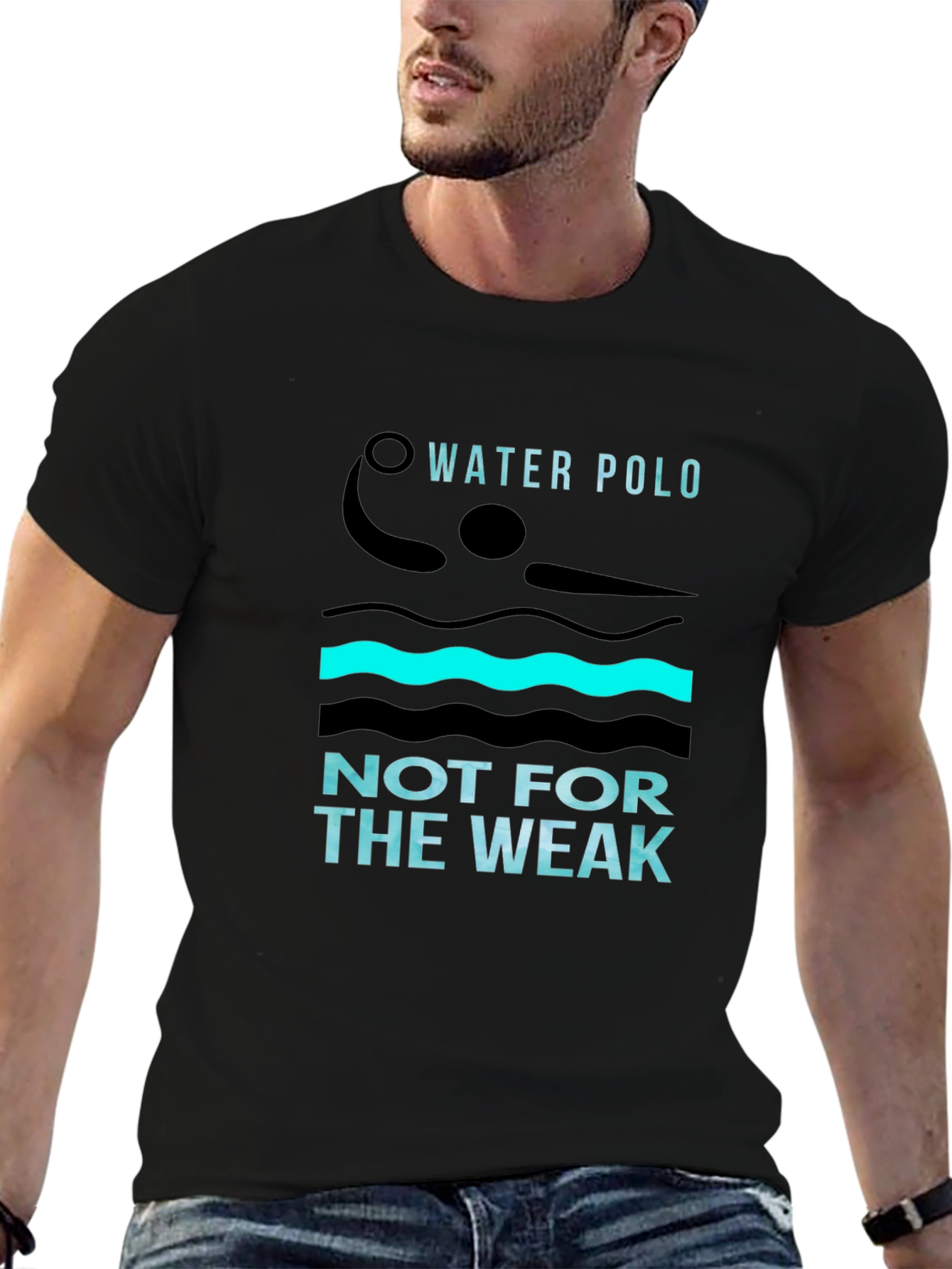 Water Polo Not For The Weak Black T-Shirt