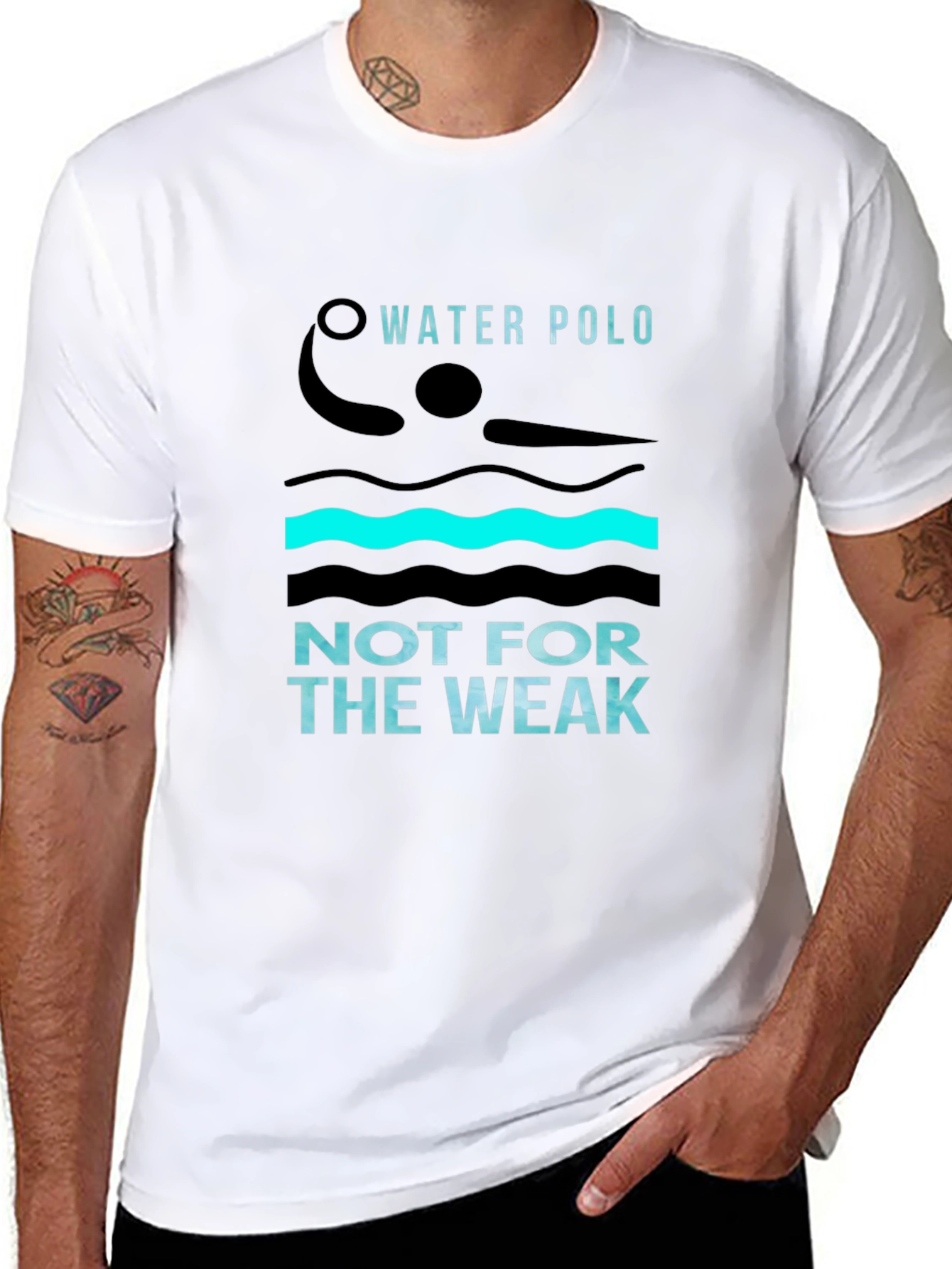 Water Polo Not For The Weak Black T-Shirt