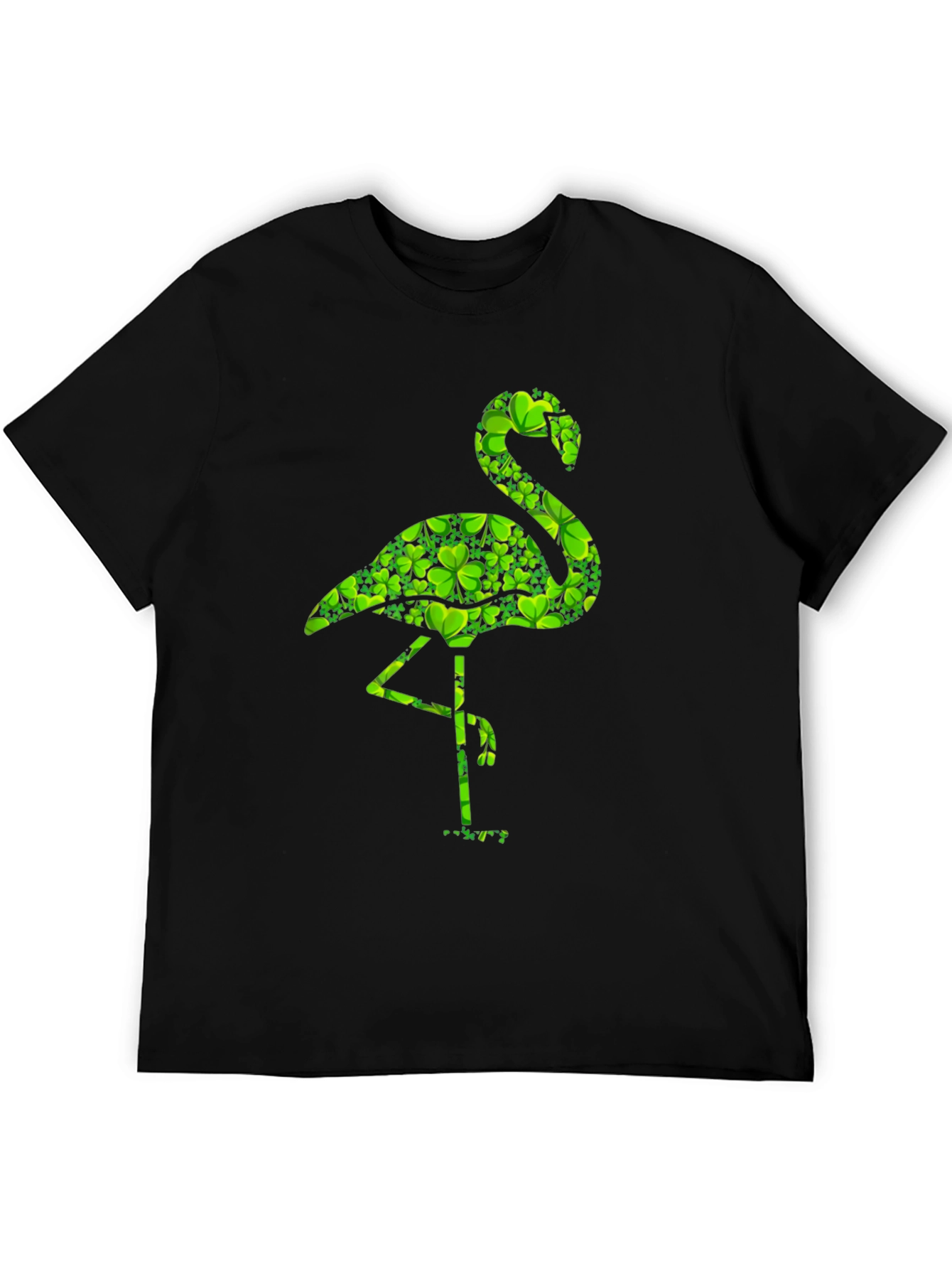 St. Patricks Day Flamingo Shamrock T-Shirt