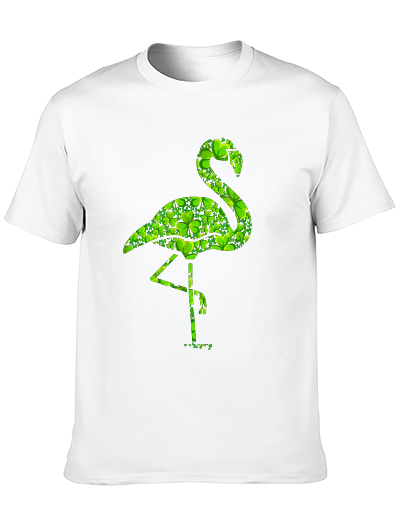 St. Patricks Day Flamingo Shamrock T-Shirt