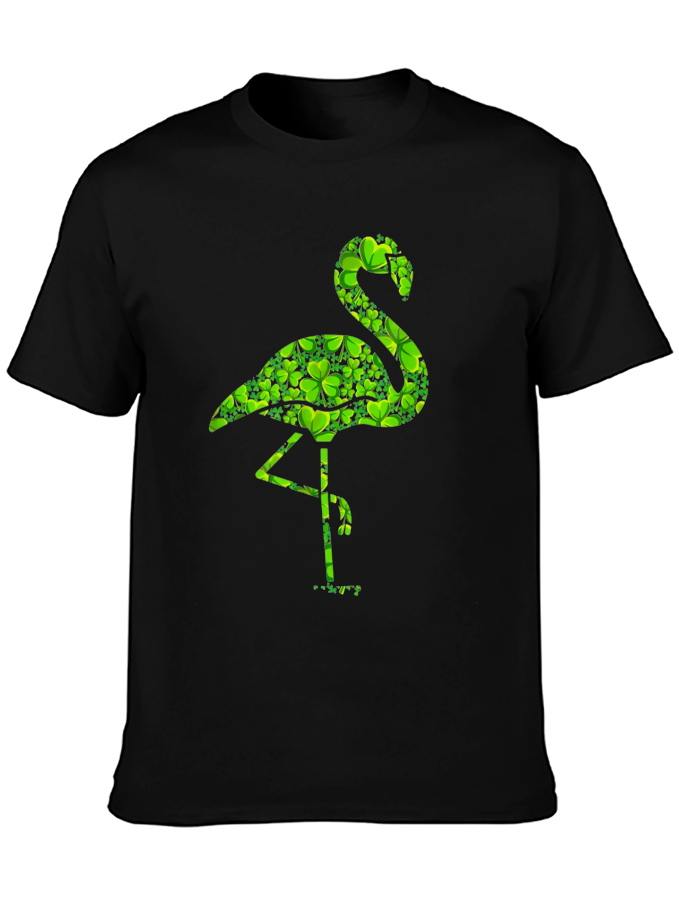 St. Patricks Day Flamingo Shamrock T-Shirt