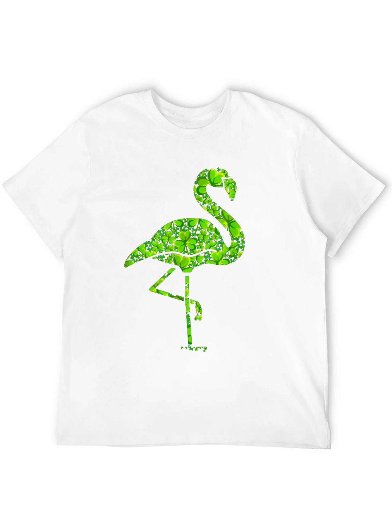 St. Patricks Day Flamingo Shamrock T-Shirt