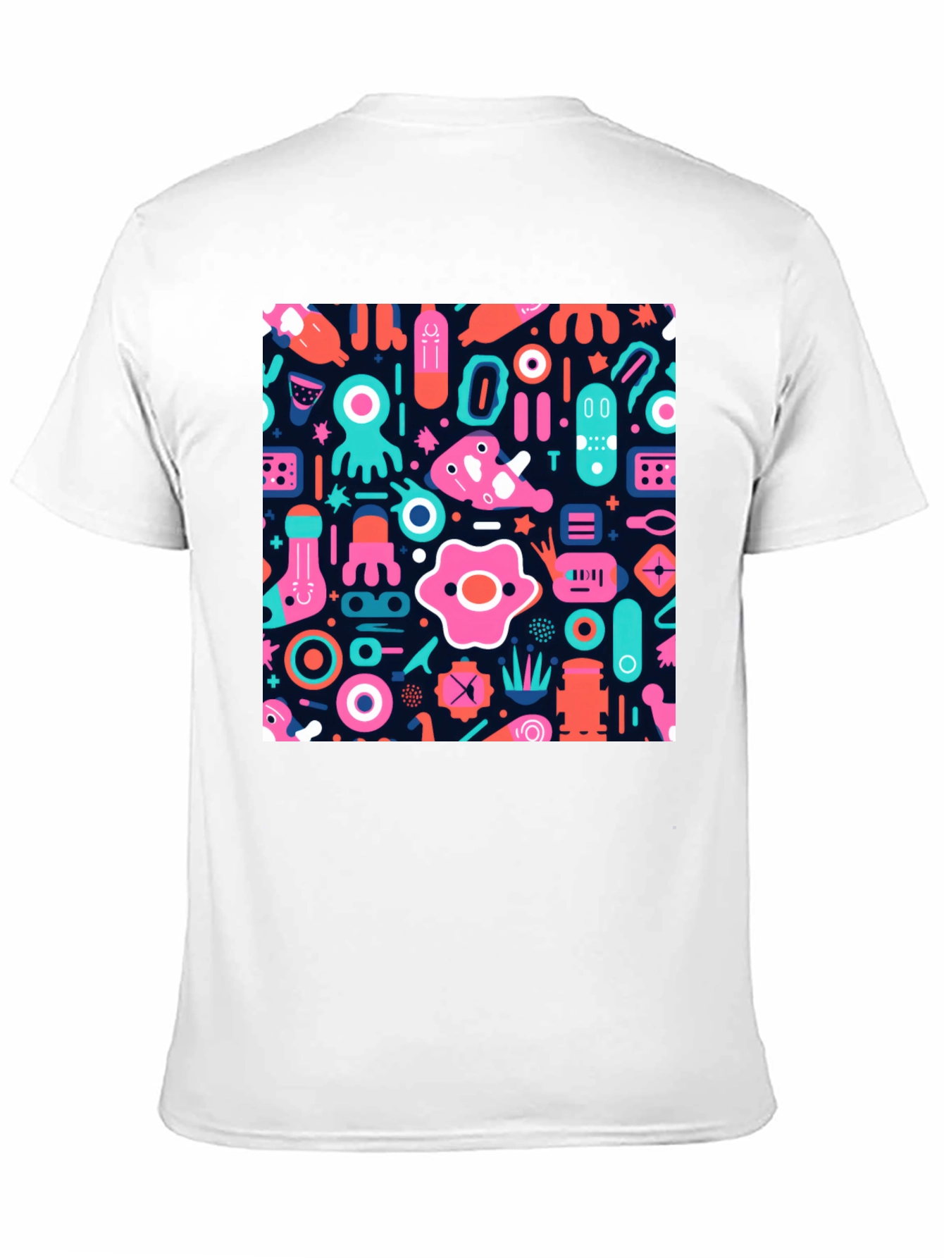 Funky Graphic Print Black T-Shirt