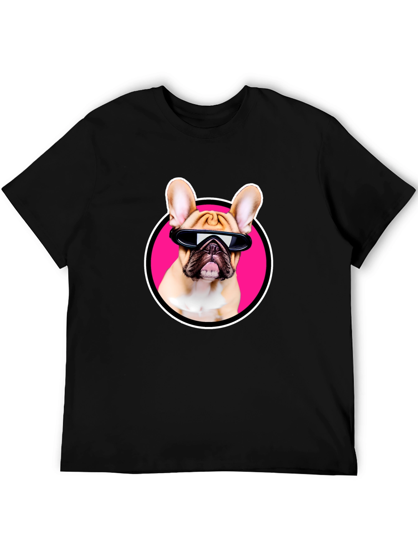 Cool Dog T-Shirt: French Bulldog with Sunglasses