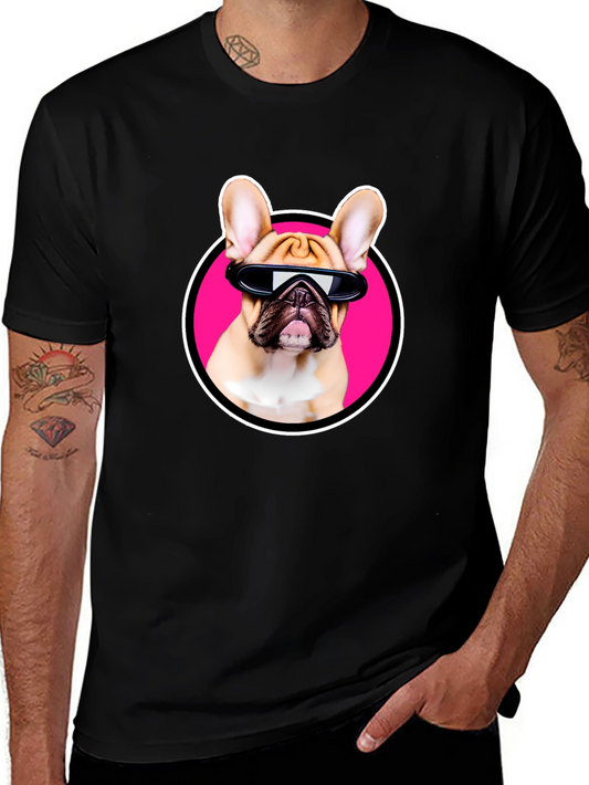 Cool Dog T-Shirt: French Bulldog with Sunglasses