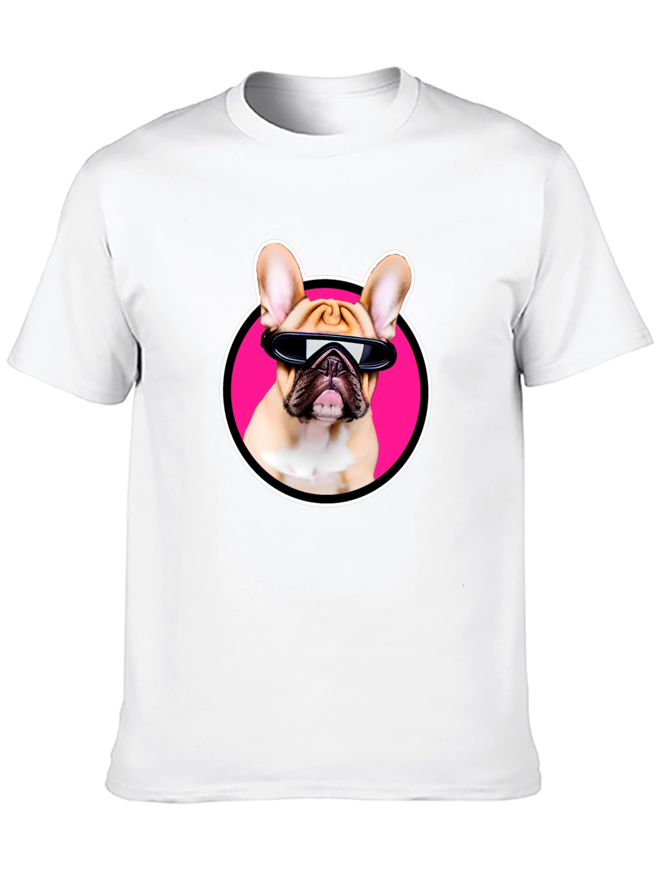 Cool Dog T-Shirt: French Bulldog with Sunglasses