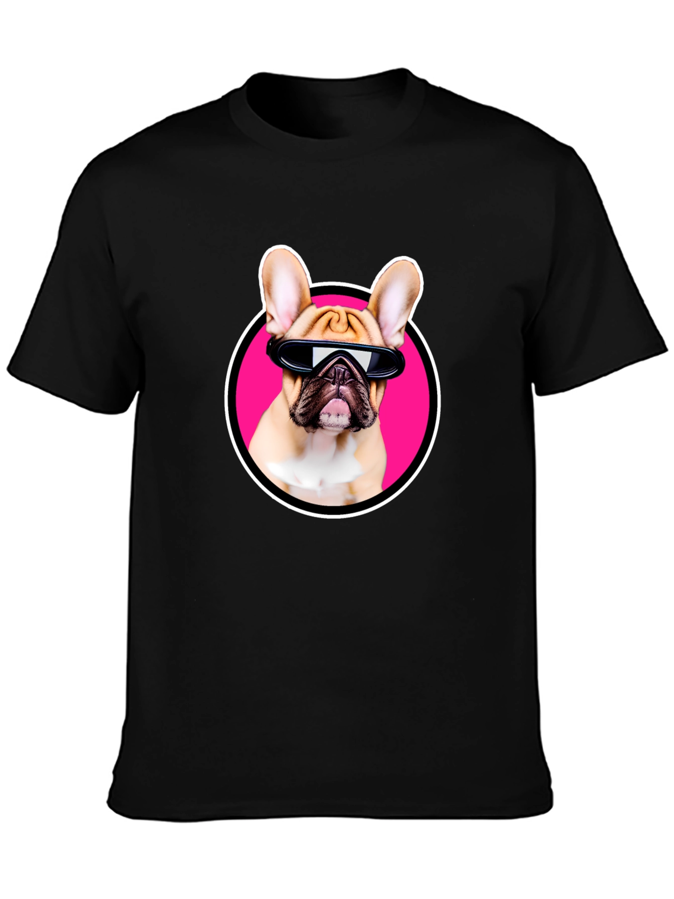 Cool Dog T-Shirt: French Bulldog with Sunglasses