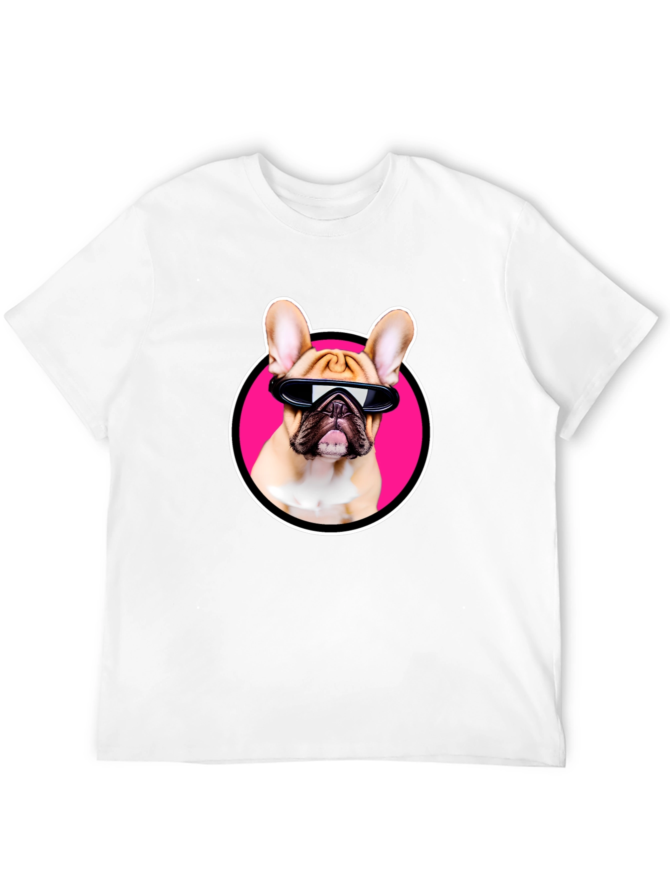 Cool Dog T-Shirt: French Bulldog with Sunglasses