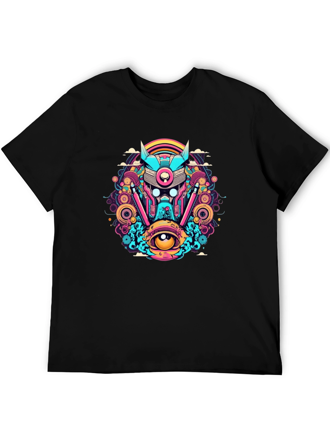 Cyberpunk Graphic T-Shirt - Vivid Design
