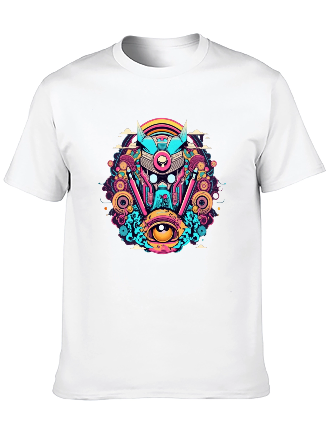 Cyberpunk Graphic T-Shirt - Vivid Design
