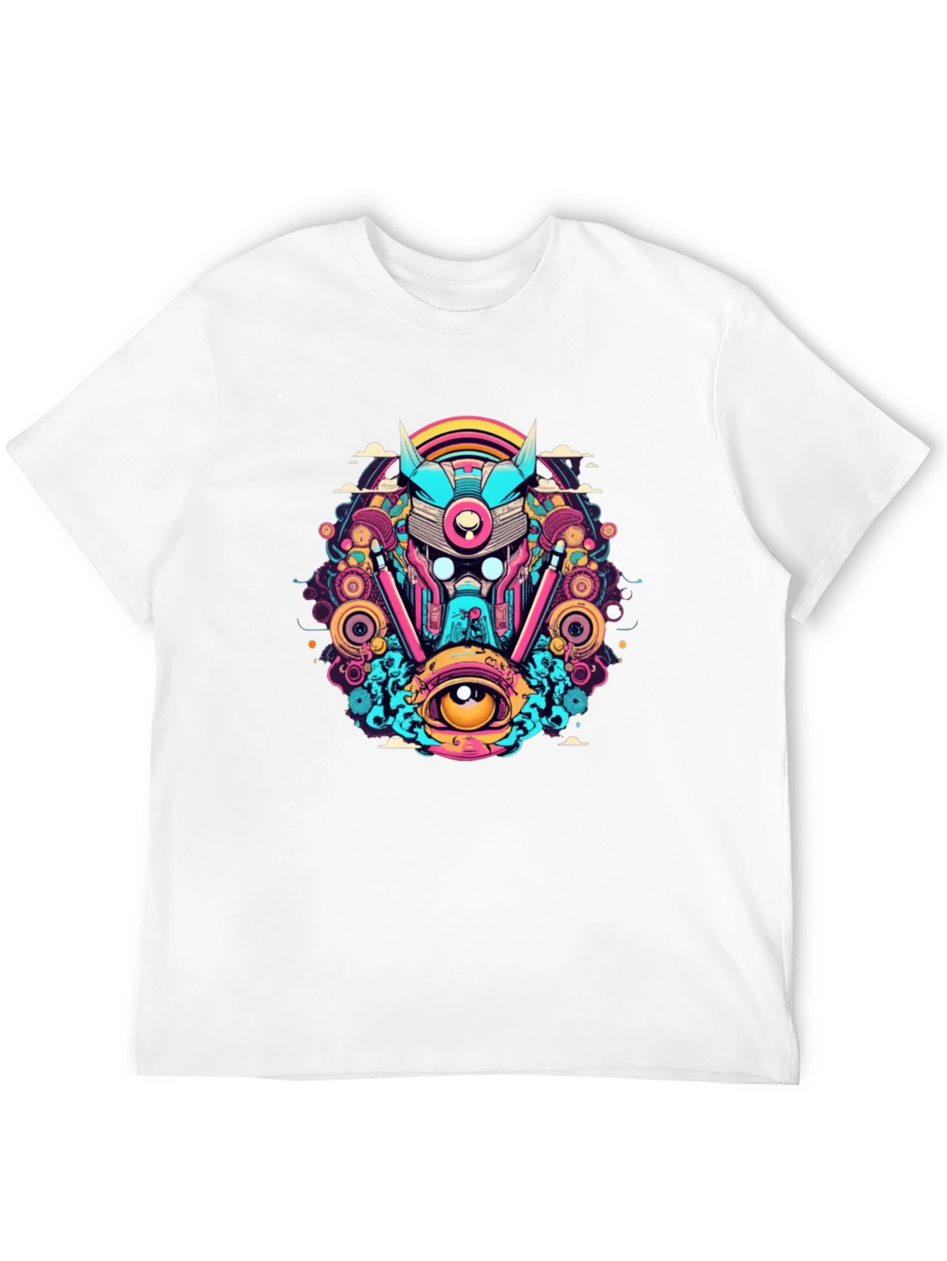 Cyberpunk Graphic T-Shirt - Vivid Design