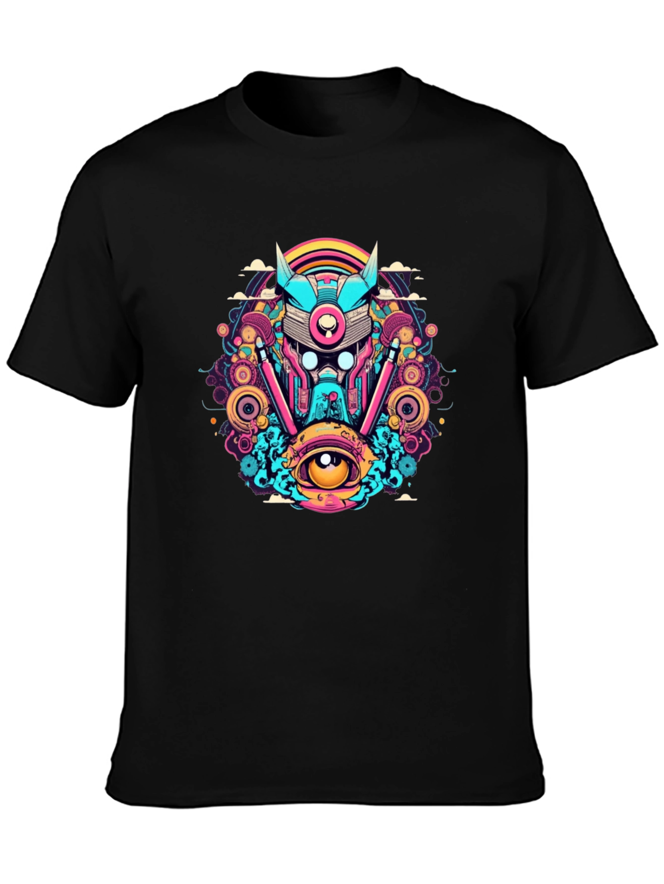 Cyberpunk Graphic T-Shirt - Vivid Design