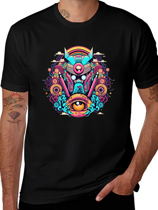 Cyberpunk Graphic T-Shirt - Vivid Design