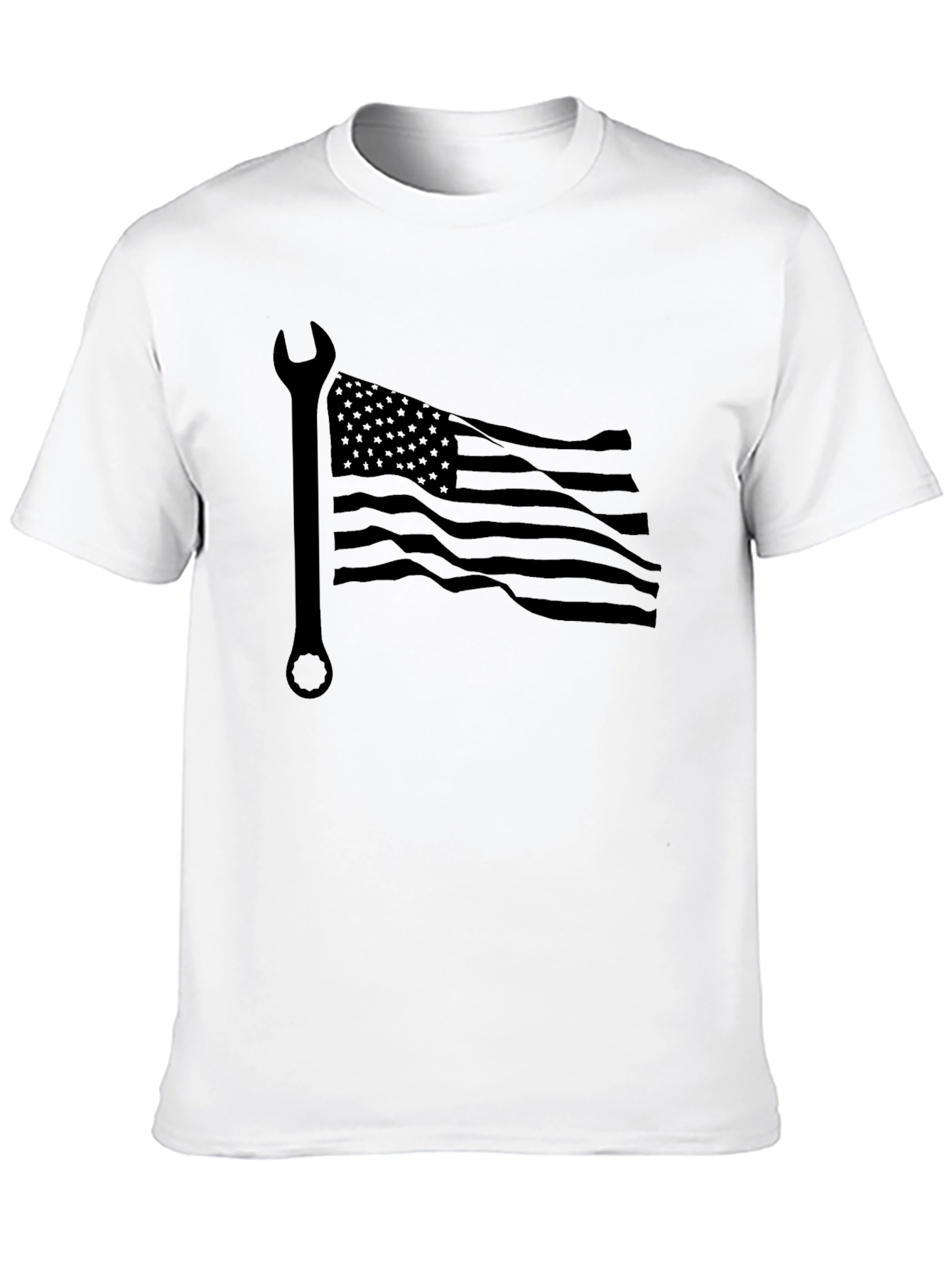 American Mechanic T-Shirt | USA Flag Wrench Tee