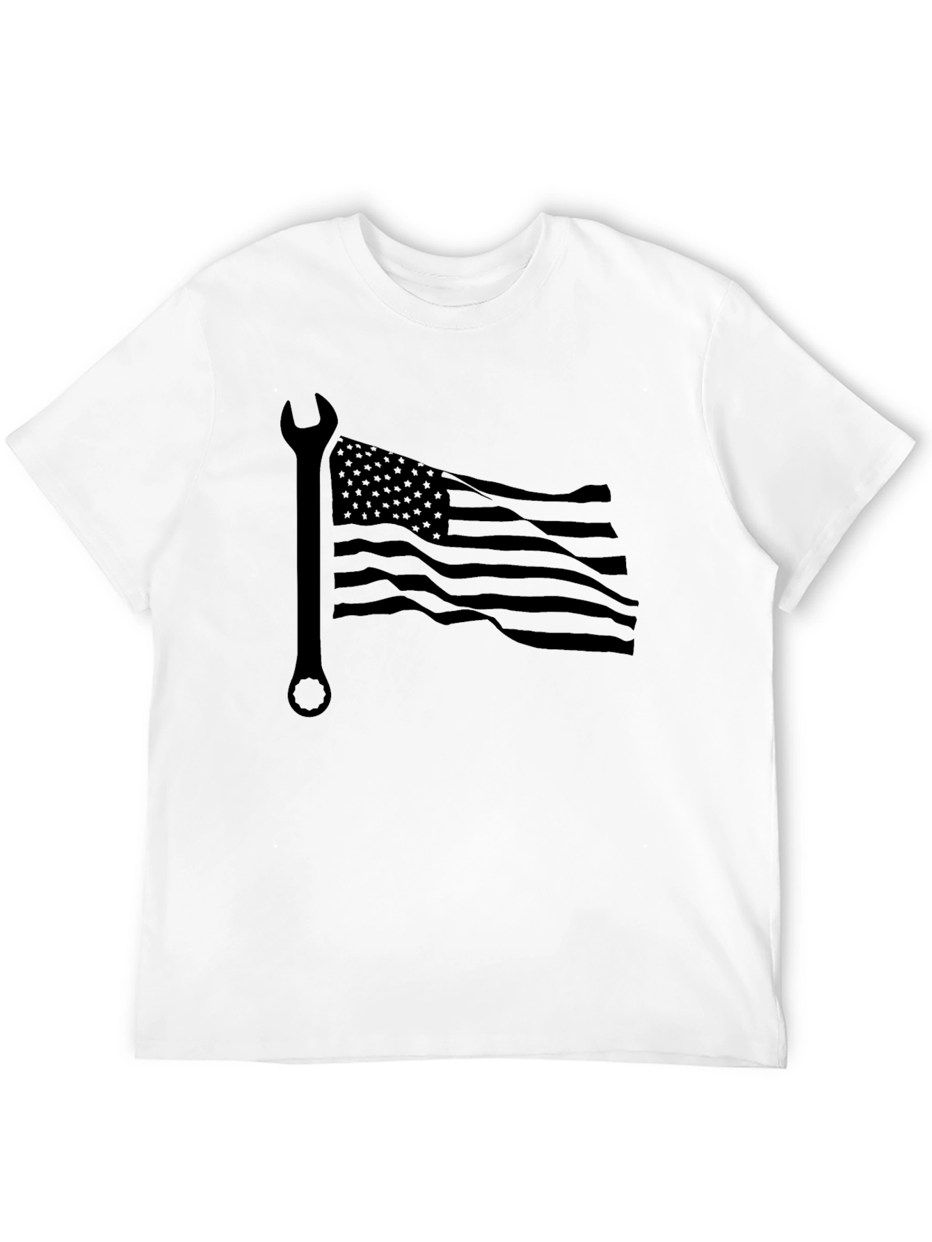 American Mechanic T-Shirt | USA Flag Wrench Tee