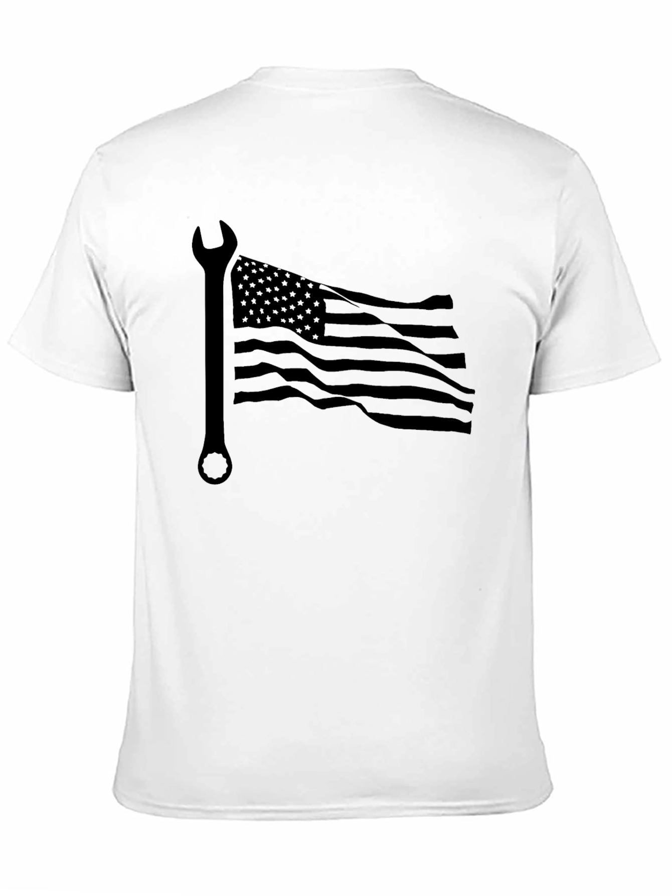 American Mechanic T-Shirt | USA Flag Wrench Tee