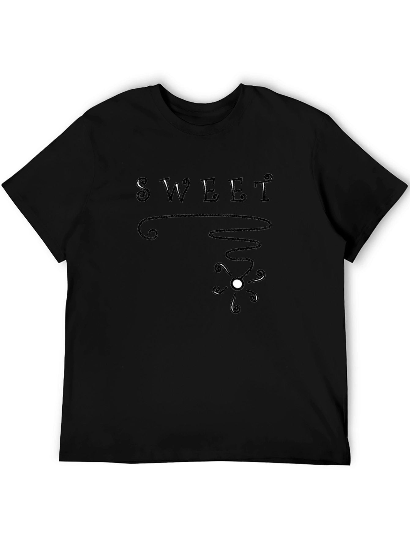 Sweet Graphic Black T-Shirt