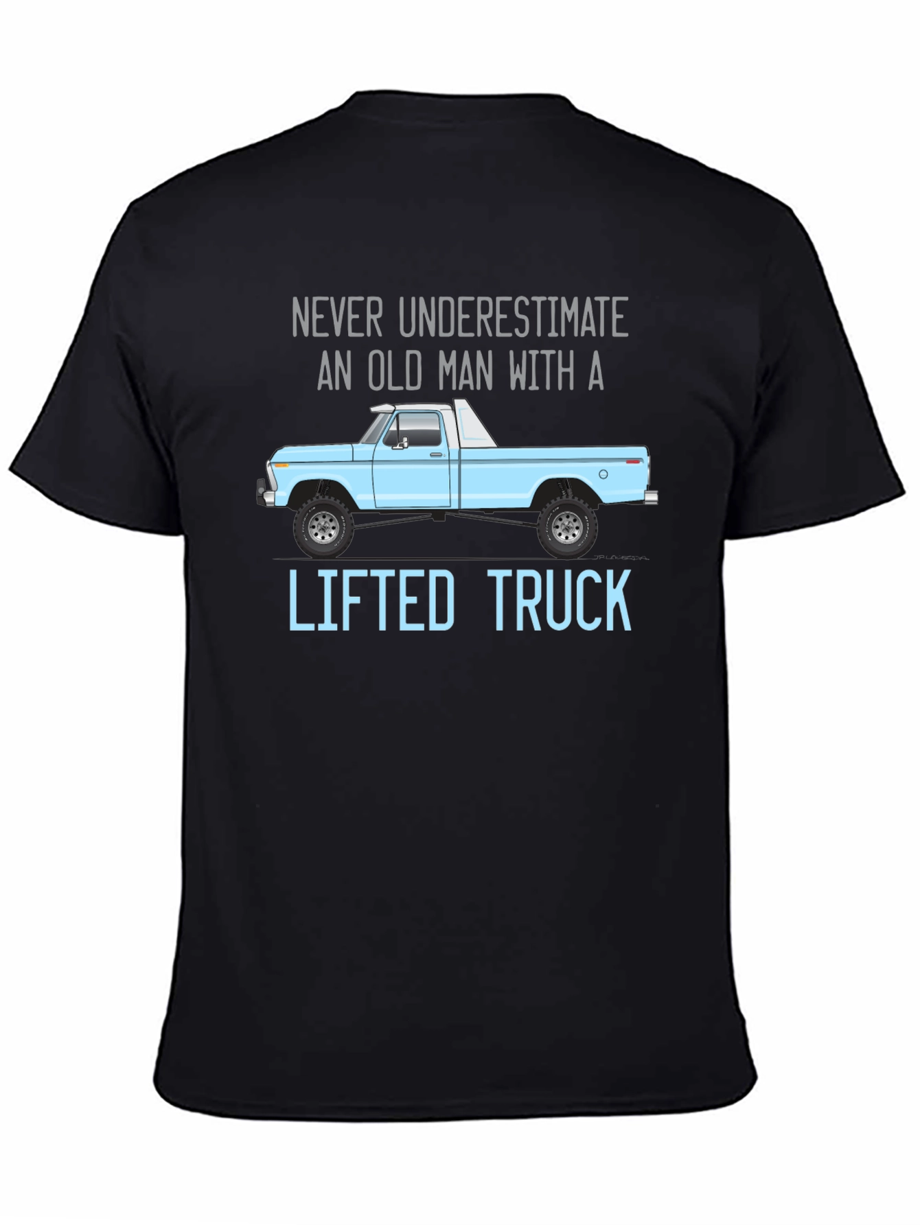 Old Man Lifted Truck Graphic Tee