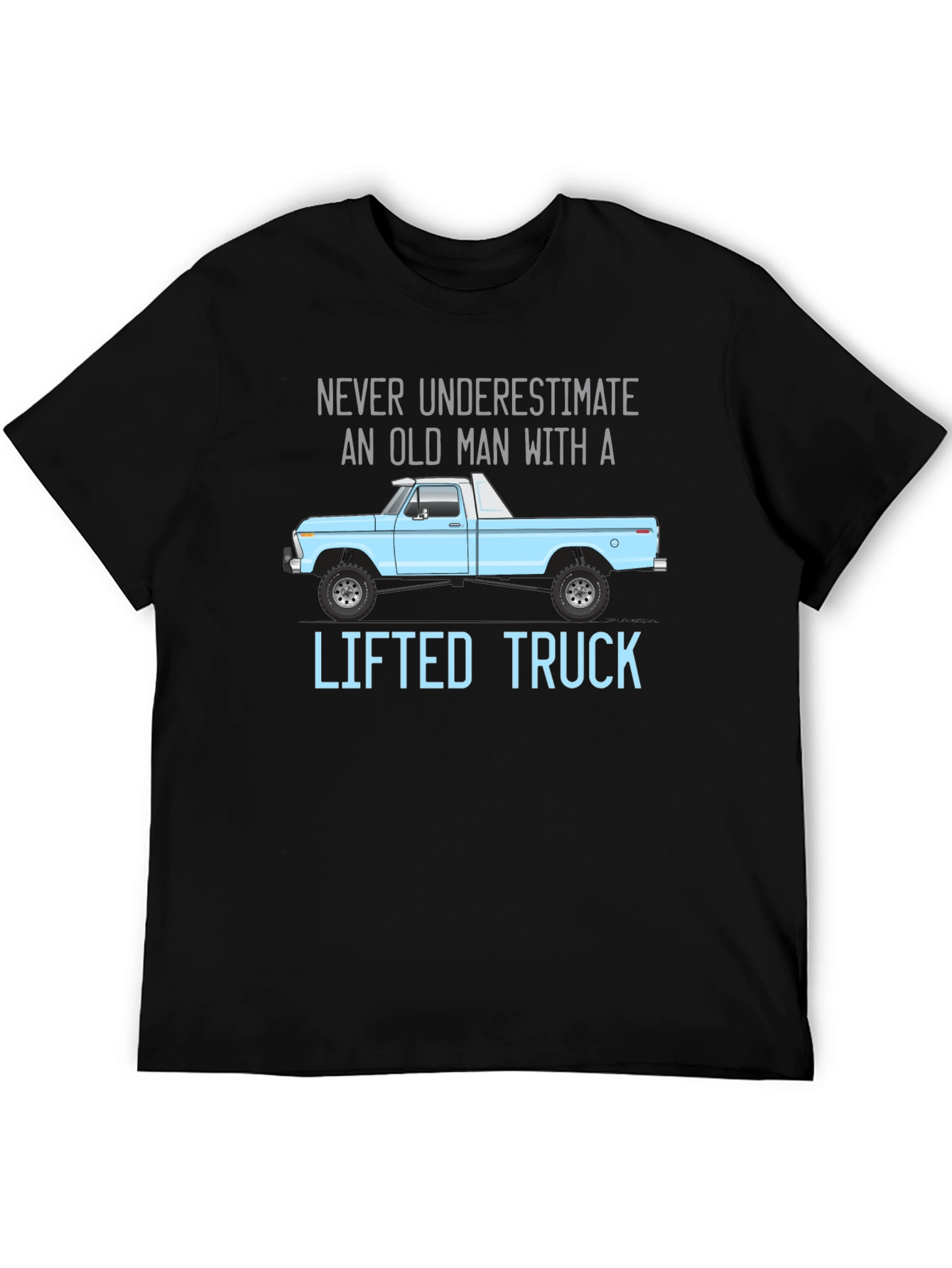 Old Man Lifted Truck Graphic Tee