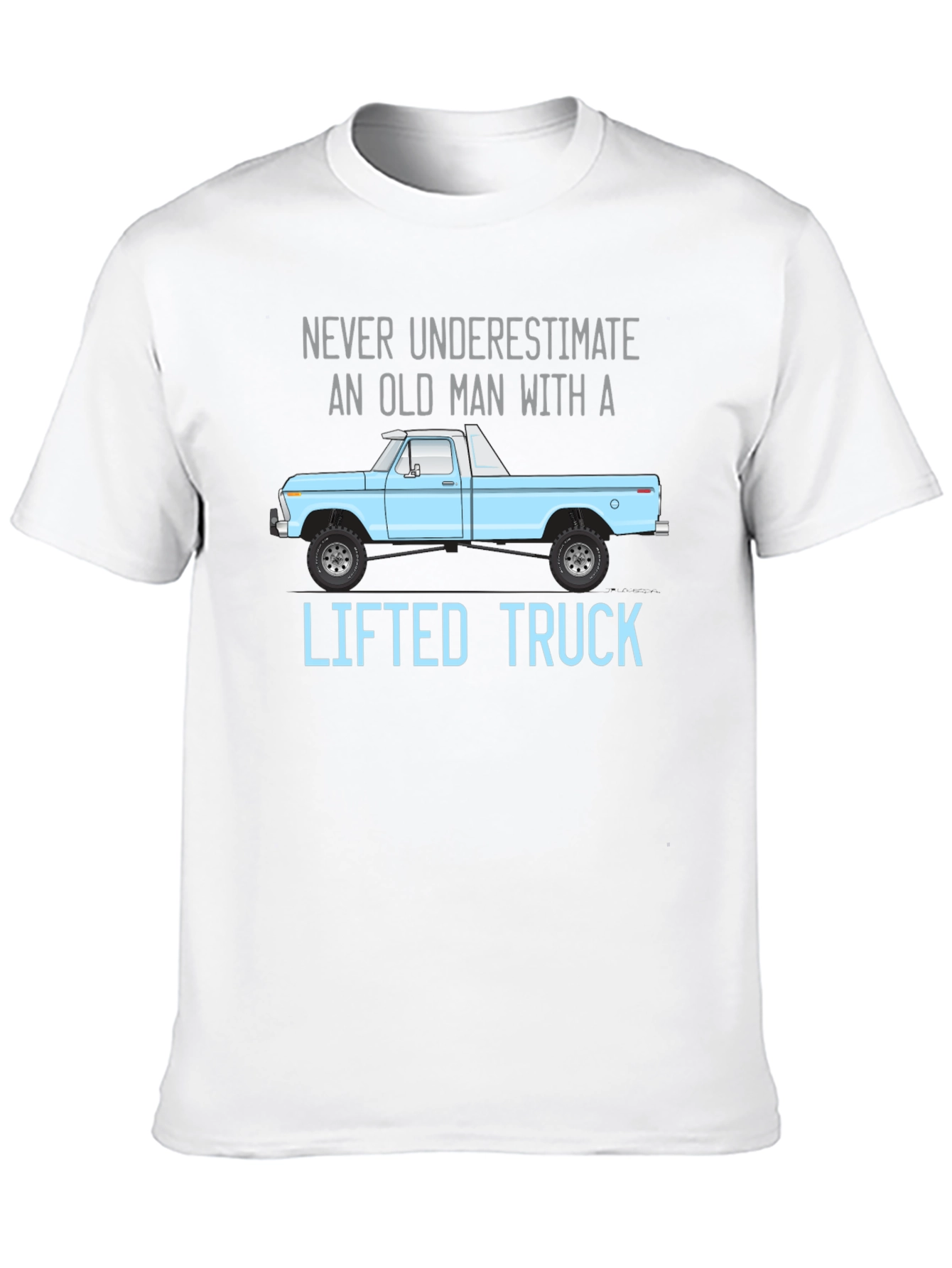 Old Man Lifted Truck Graphic Tee
