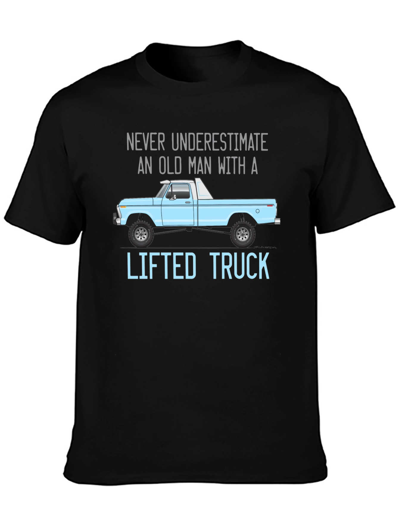 Old Man Lifted Truck Graphic Tee