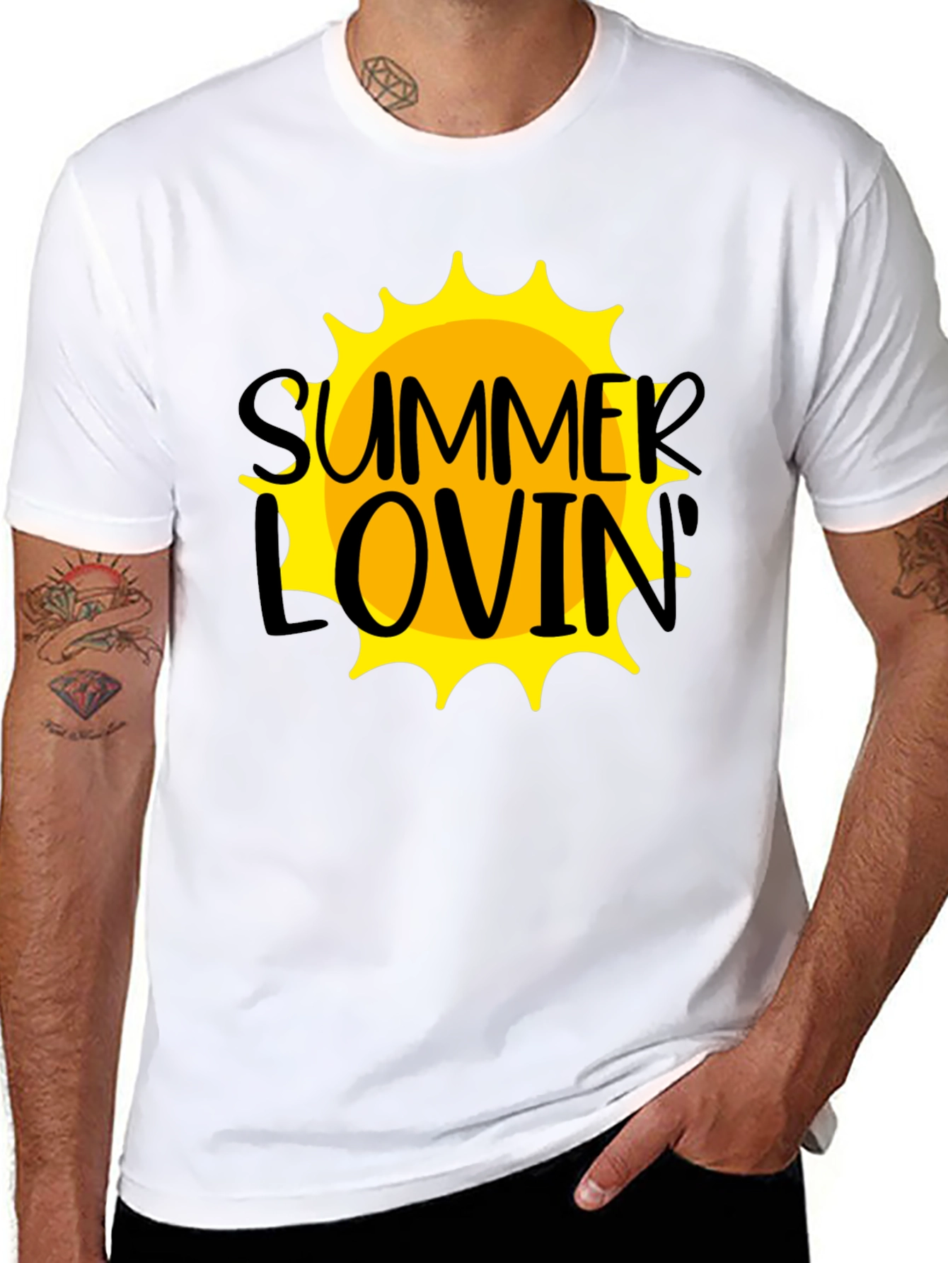 Summer Lovin Graphic T-Shirt - Black