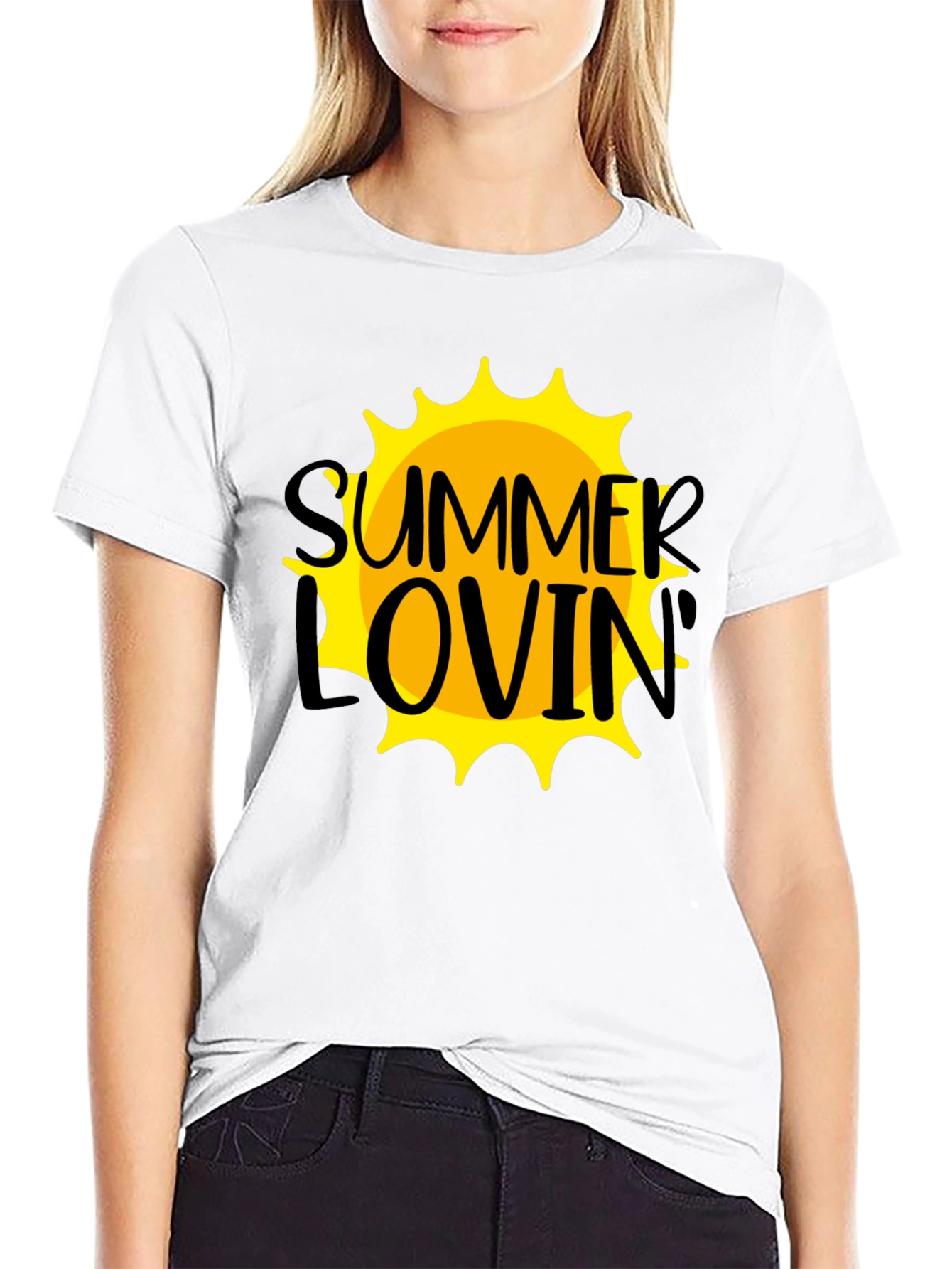 Summer Lovin Graphic T-Shirt - Black