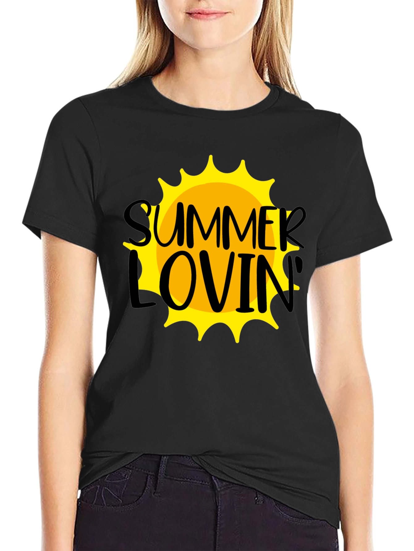 Summer Lovin Graphic T-Shirt - Black