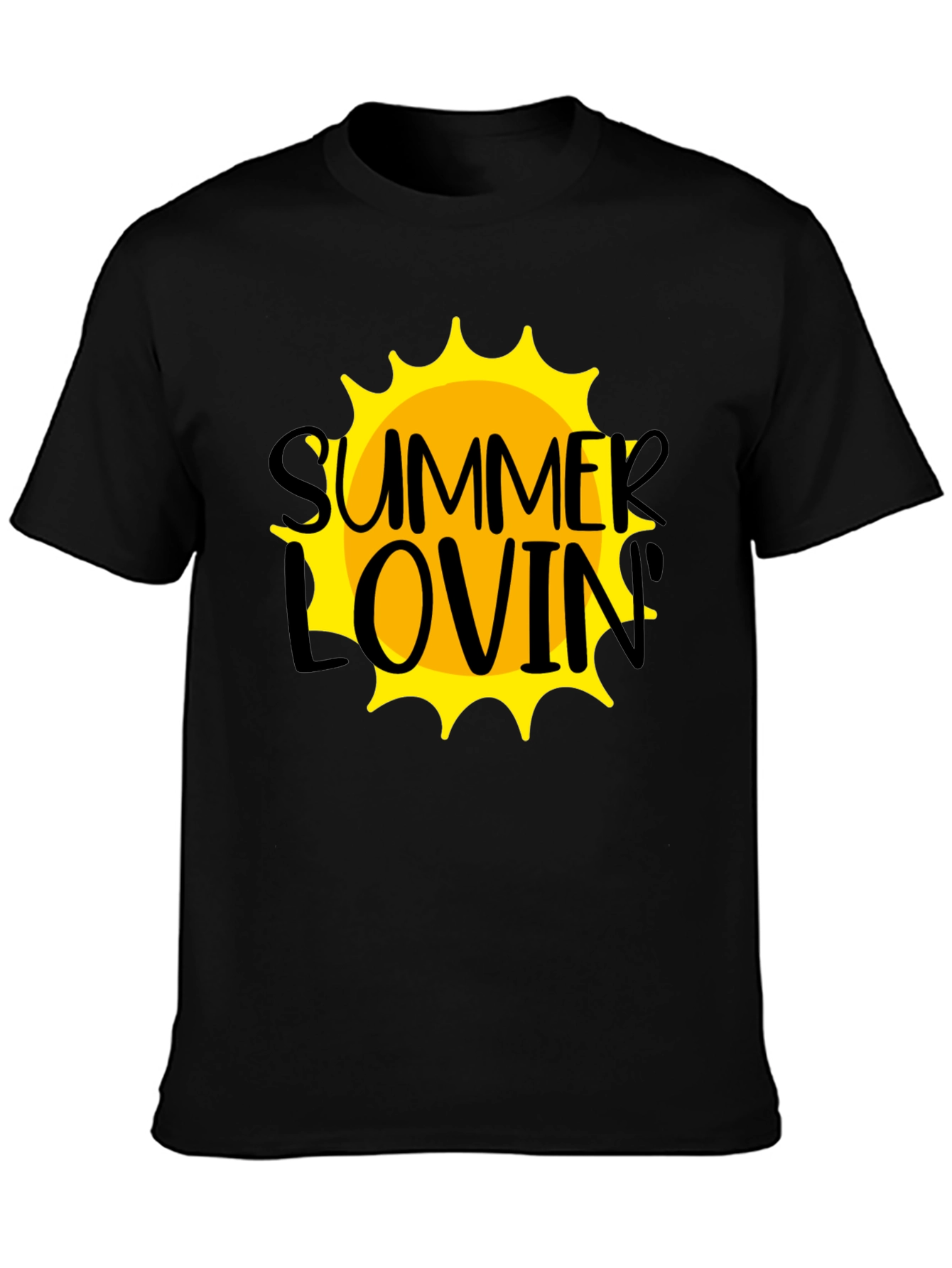 Summer Lovin Graphic T-Shirt - Black