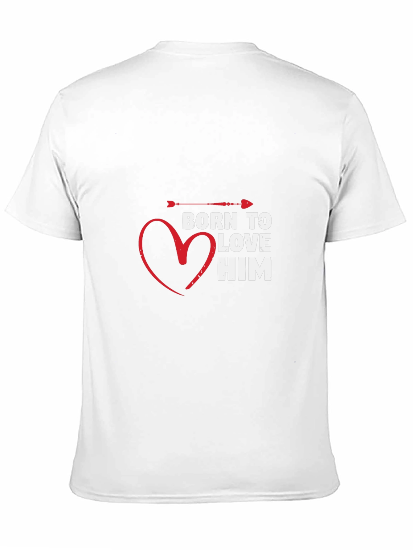 Born to Love Him Graphic T-Shirt - Black