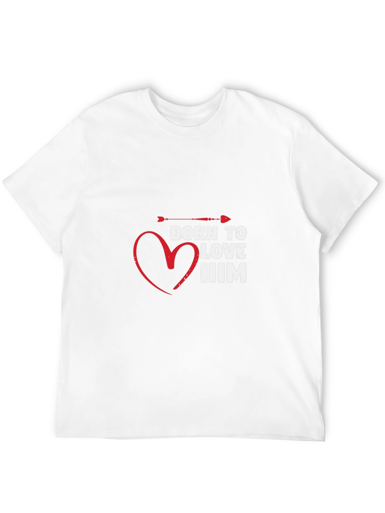 Born to Love Him Graphic T-Shirt - Black