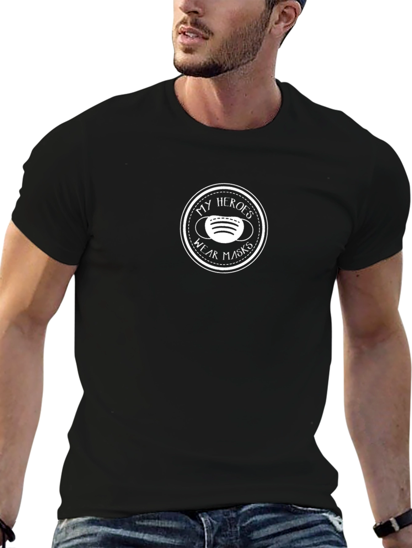 My Heroes Wear Masks T-Shirt - Unisex Cotton Tee