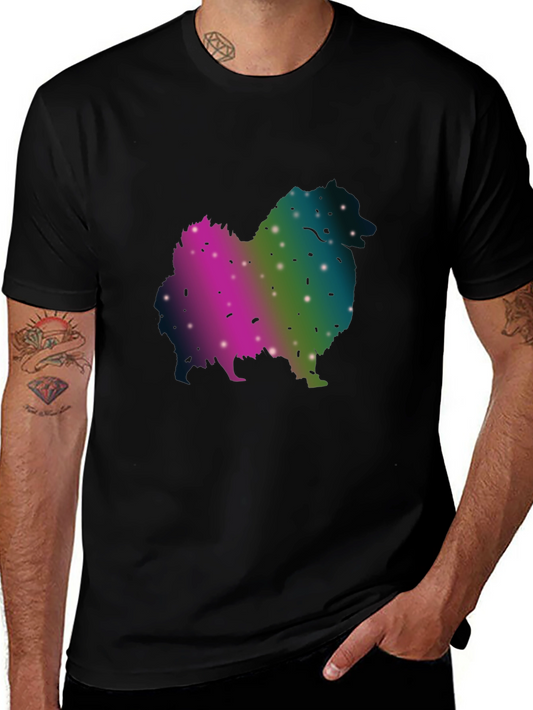 Galaxy Dog Silhouette Graphic Tee