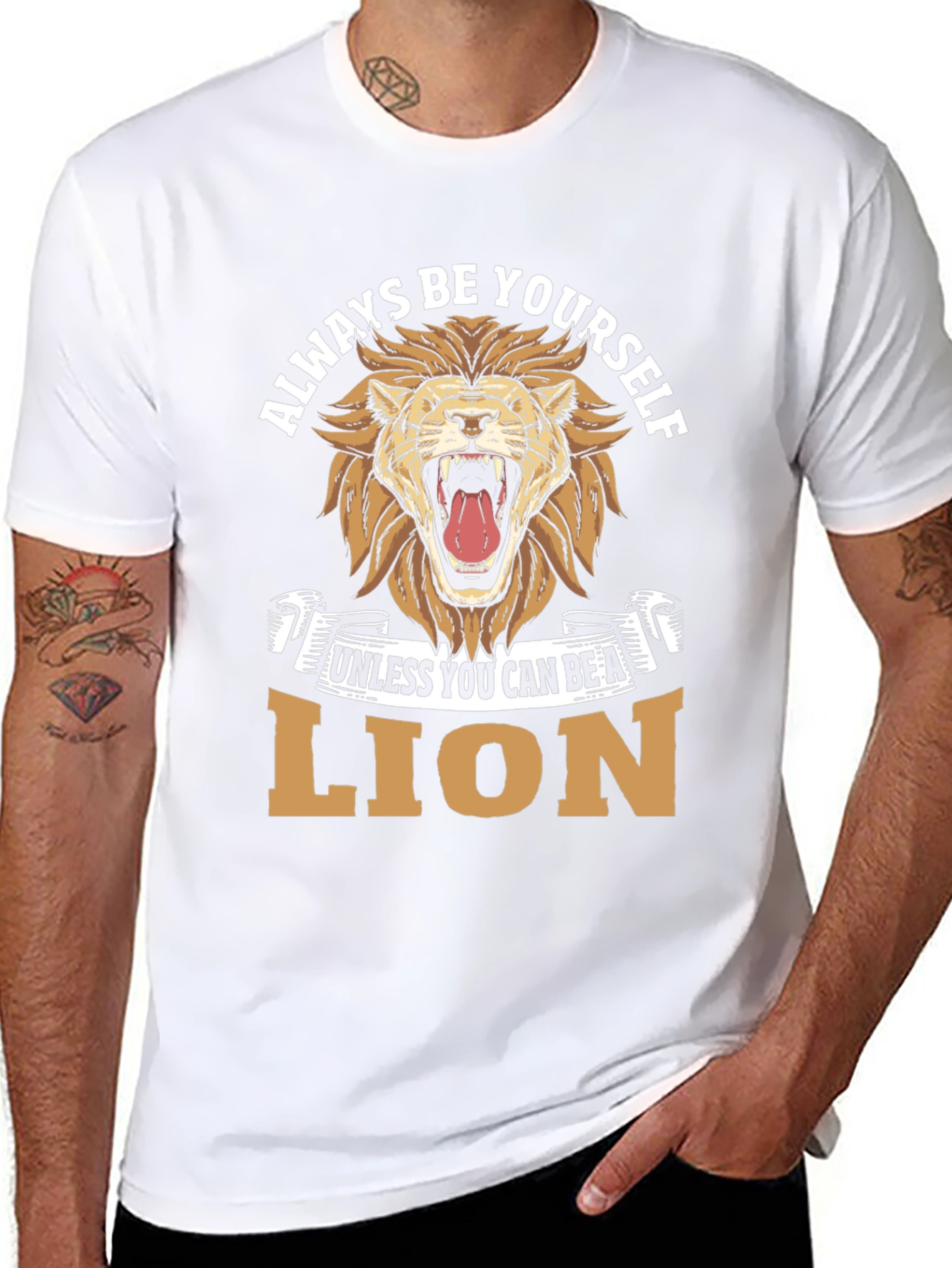 Always Be Yourself Unless Lion Graphic Tee