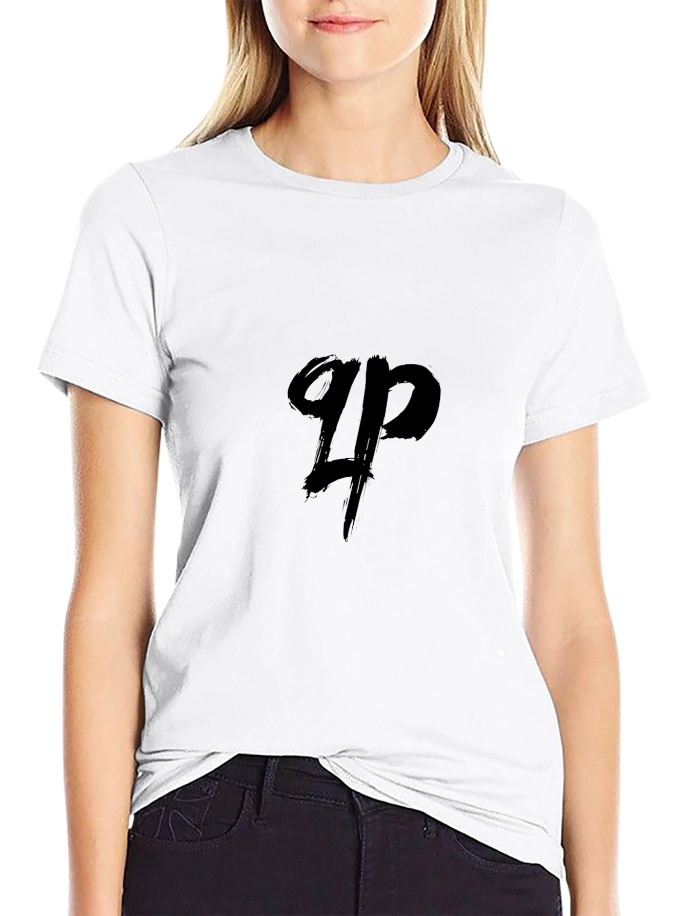 Mens Black Graphic T-Shirt - QP Design
