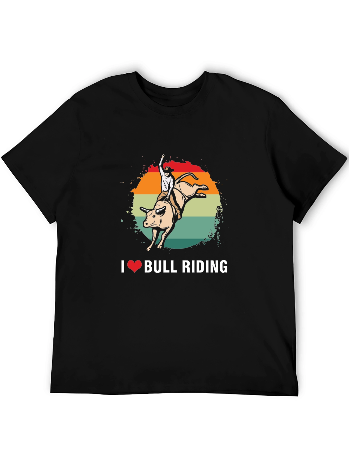 I Love Bull Riding Graphic Tee