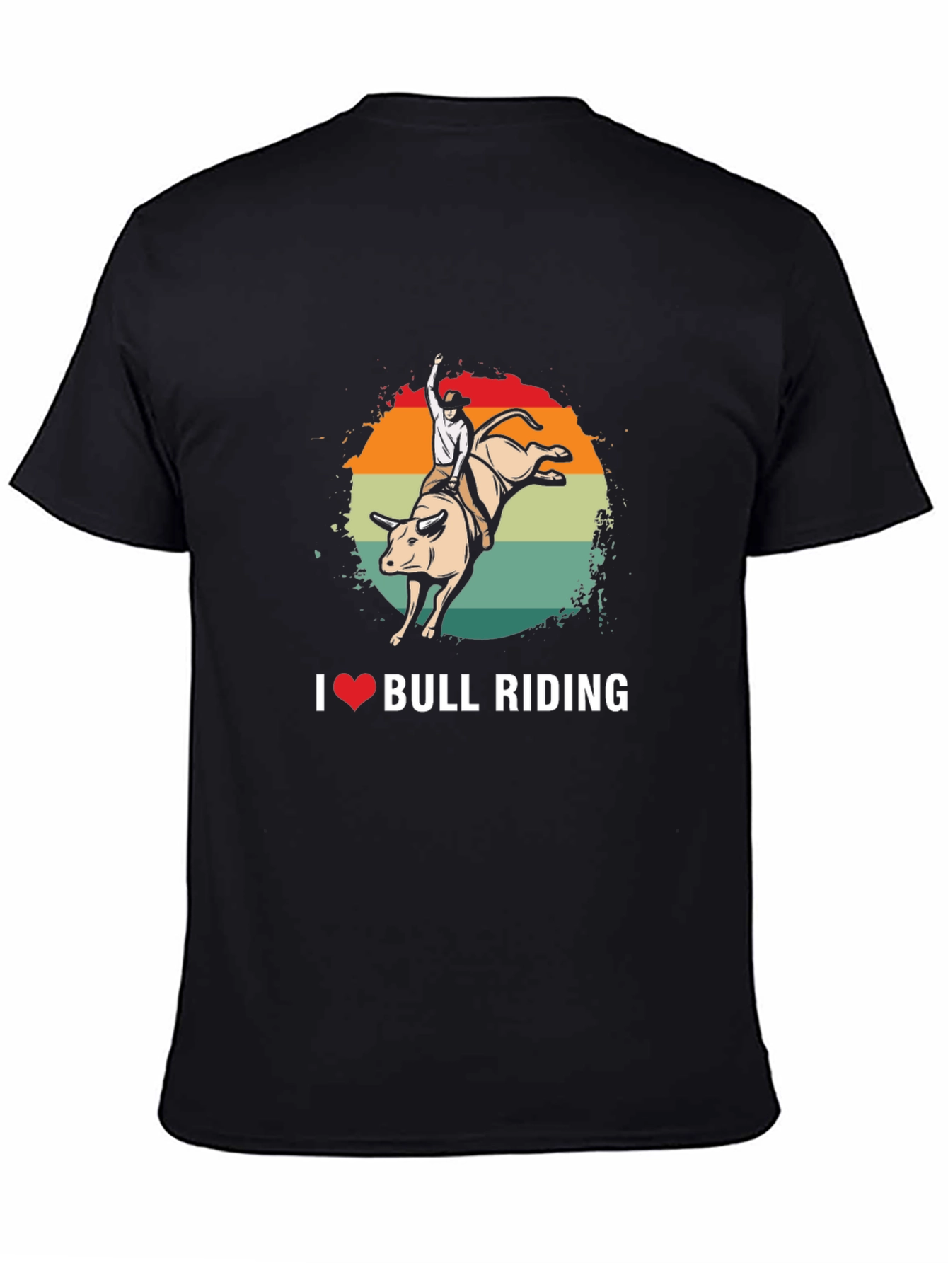 I Love Bull Riding Graphic Tee