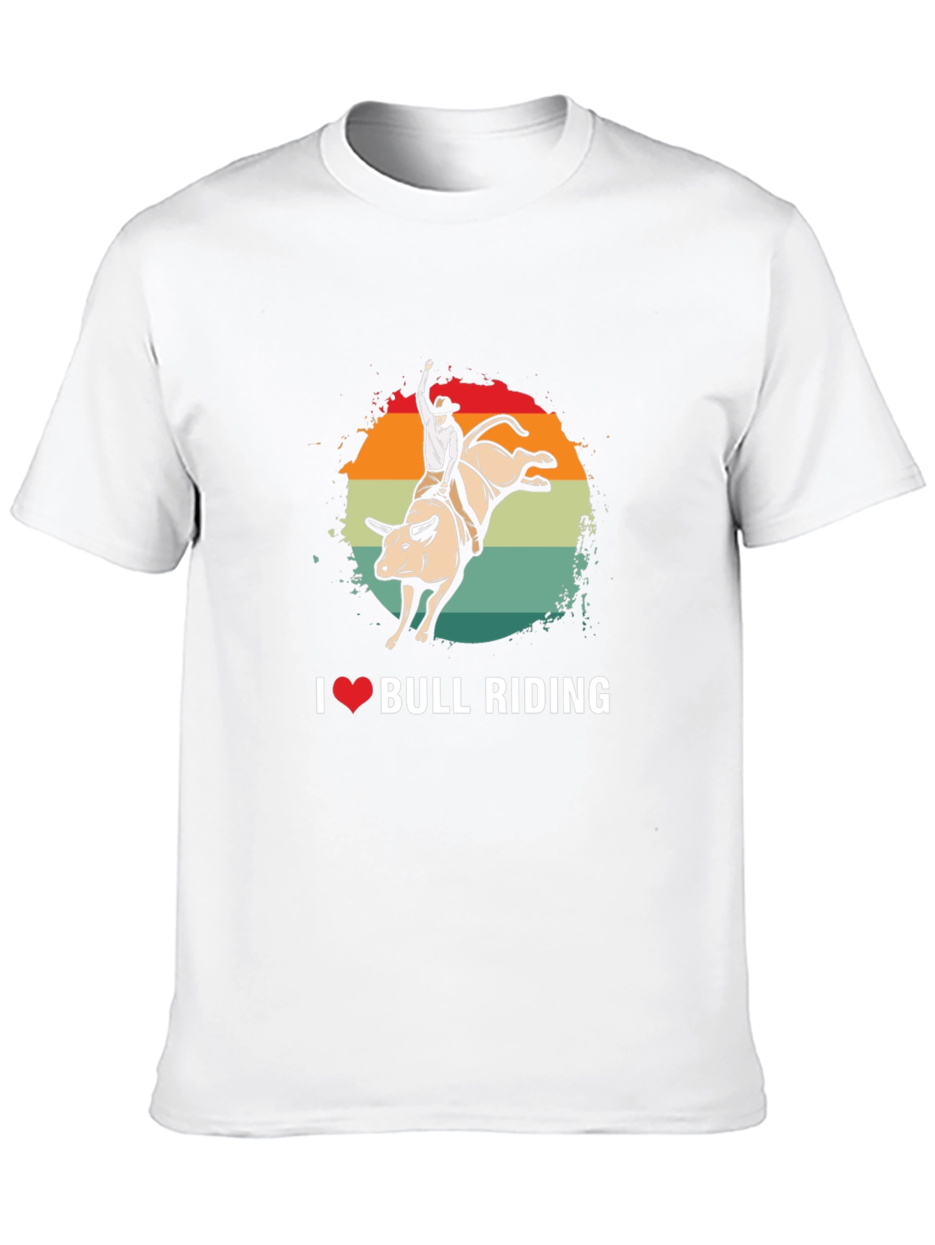 I Love Bull Riding Graphic Tee