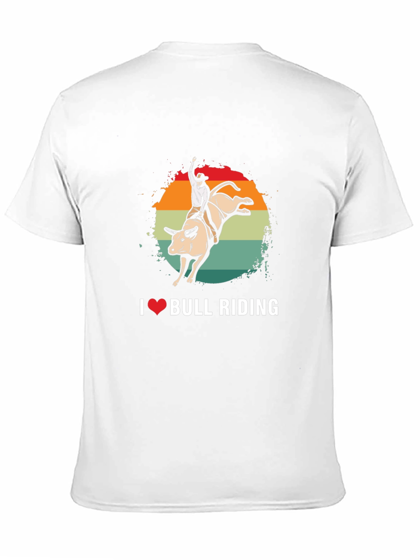 I Love Bull Riding Graphic Tee