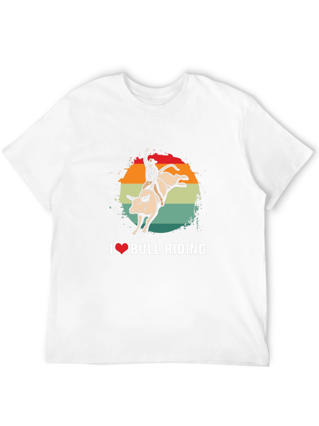 I Love Bull Riding Graphic Tee