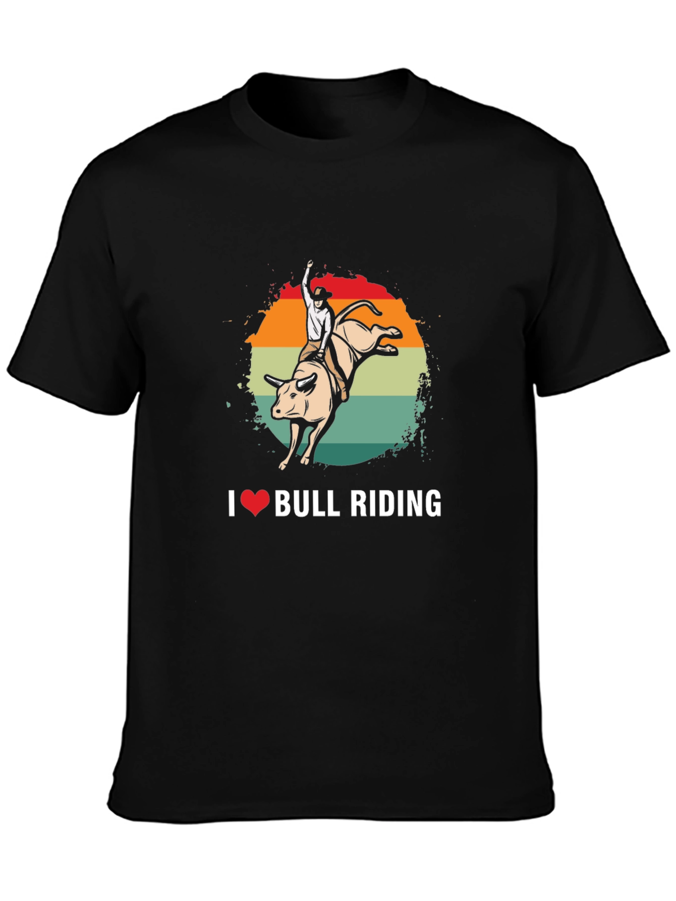 I Love Bull Riding Graphic Tee