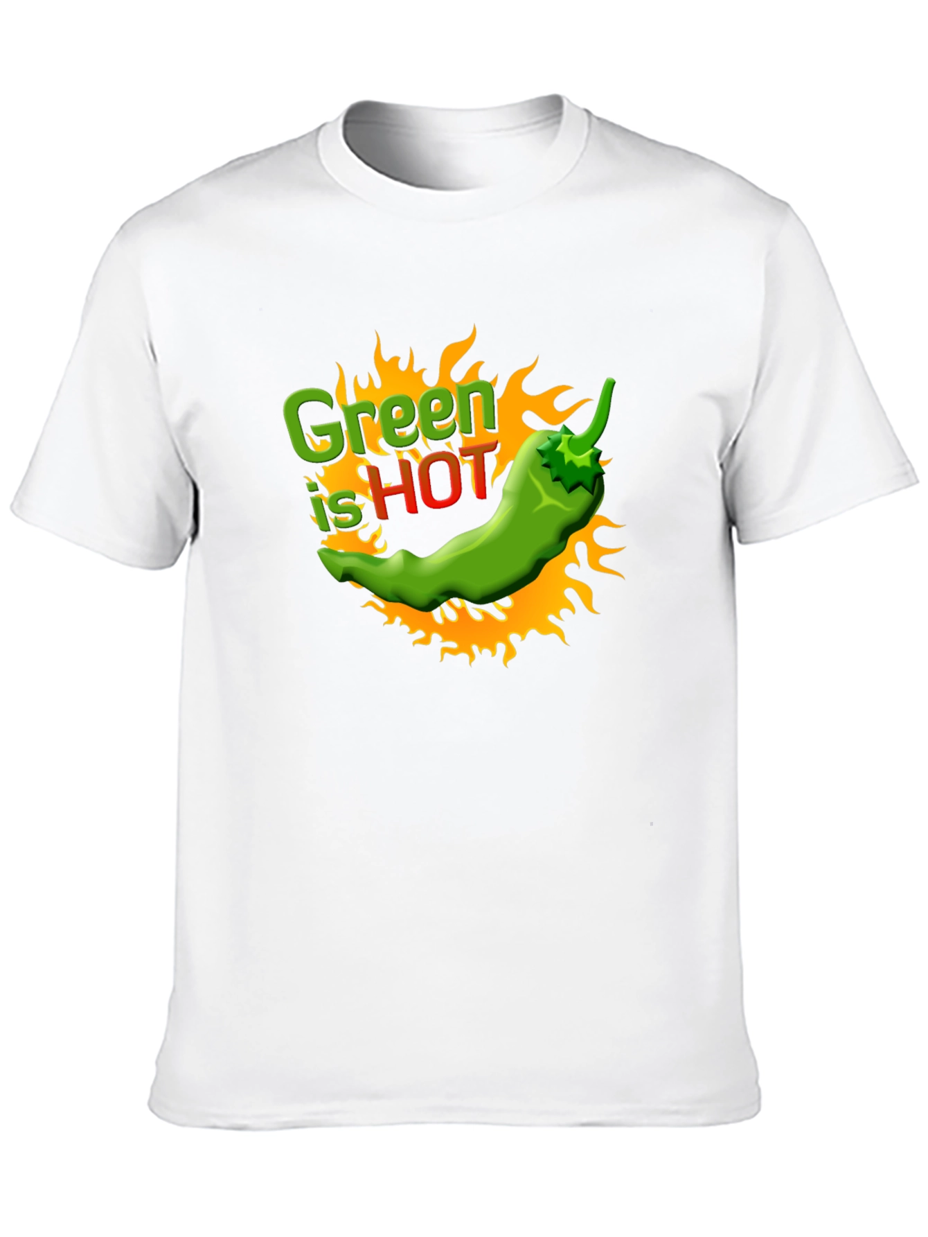 Green is Hot Chili Pepper Graphic Tee