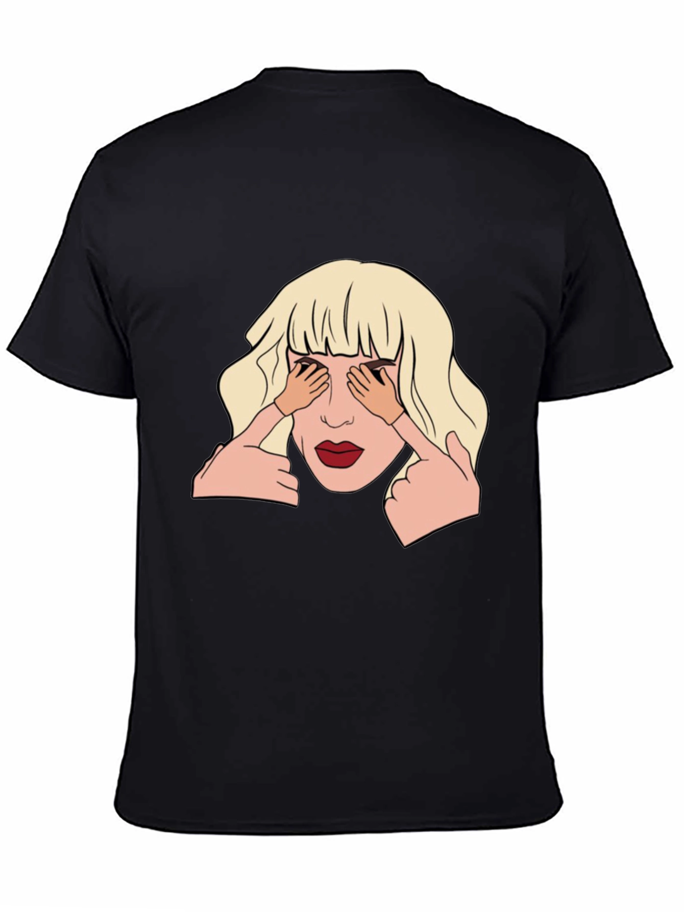 Artistic Graphic Tee - See No Evil Design
