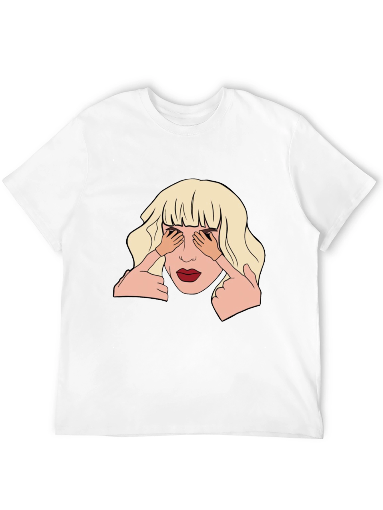 Artistic Graphic Tee - See No Evil Design