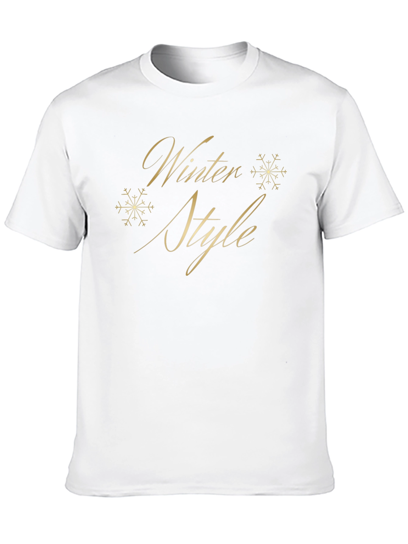 Winter Style Black T-Shirt