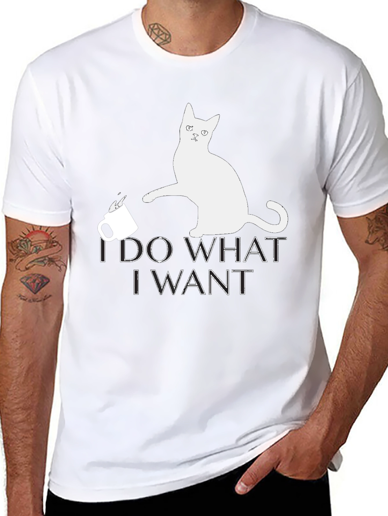 I Do What I Want Cat T-Shirt