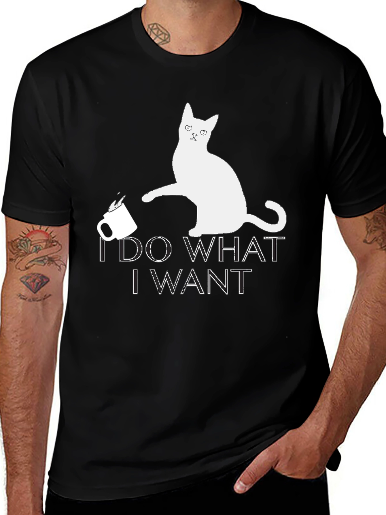 I Do What I Want Cat T-Shirt