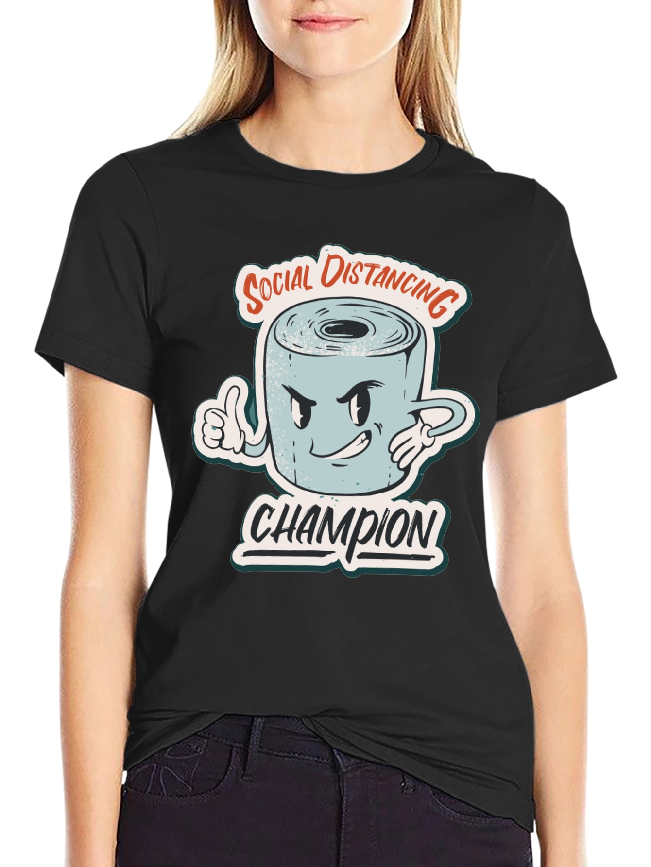 Social Distancing Champion Graphic Tee