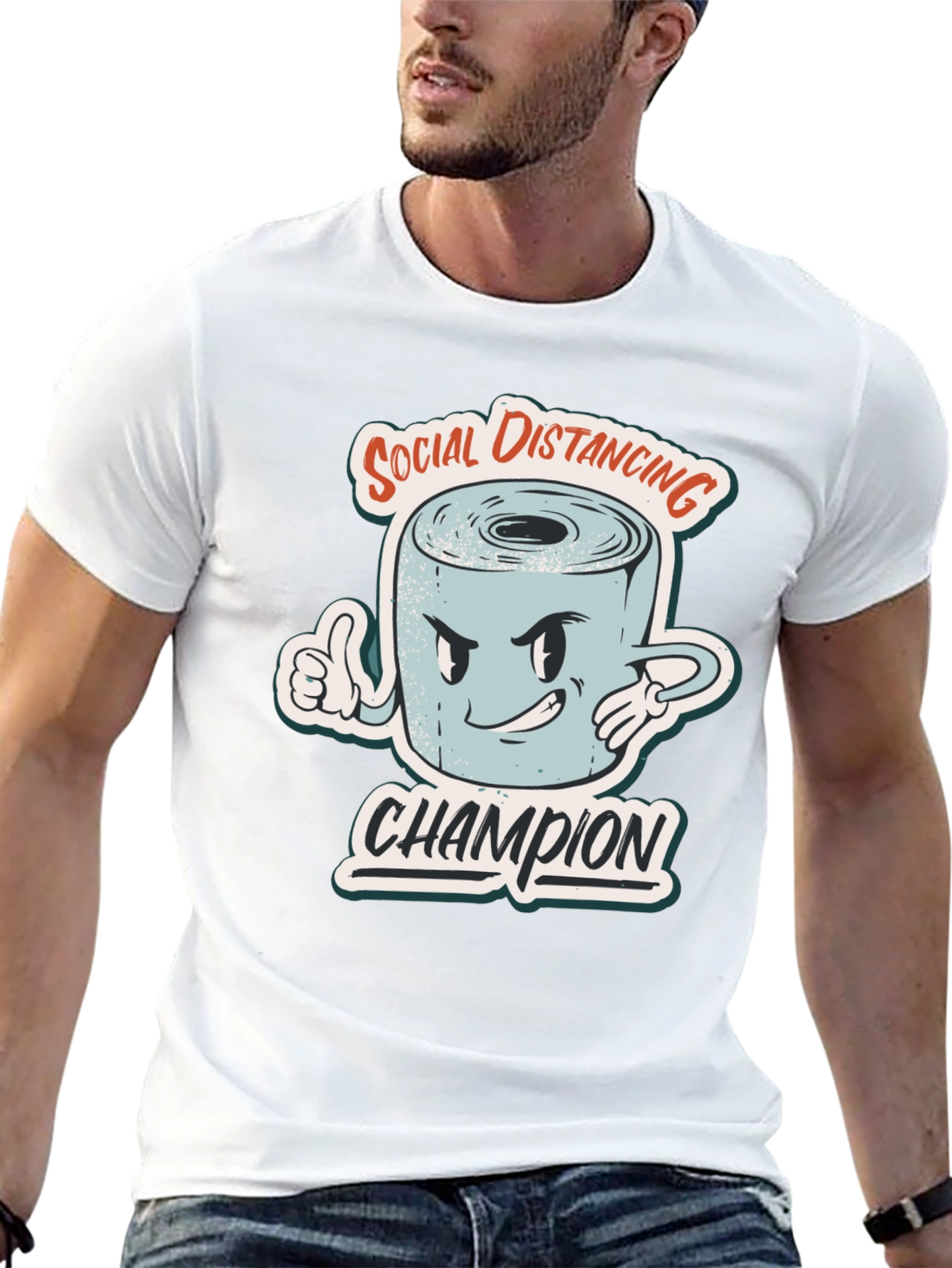Social Distancing Champion Graphic Tee